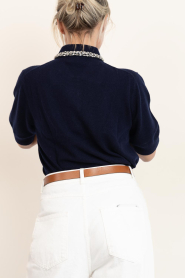 Janice |  Top with rhinestones Rebble | dark blue  | Picture 7