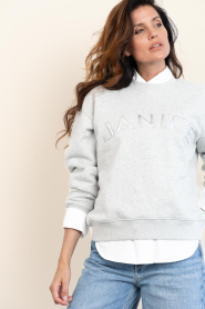 Janice |  Sweater with logo Andy | grey | Picture 5
