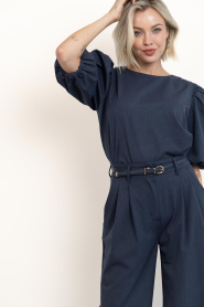 Janice |  Top with puffed sleeves Zayn | blue | Picture 2