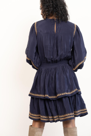 Janice |  Viscose dress with embroidered details Harlow | blue | Picture 7