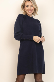 Janice |  Soft knitted dress Clay | blue | Picture 2