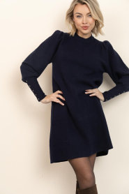 Janice |  Soft knitted dress Clay | blue | Picture 4