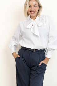 Janice |  Top with bow detail Kilian | white | Picture 6