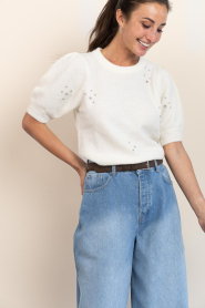 Janice |  Sweater with rhinestones Peyton | natural | Picture 4