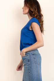 CC Heart |  T-shirt with V-neck Vera | blue | Picture 4