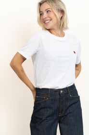 CC Heart |  Boxy T-shirt Kiss | white | Picture 5