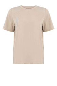 CC Heart |  T-shirt with rhinestones Lightning | beige | Picture 1