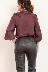 Ibana |  Satin blouse Tyna | burgundy | Picture 8