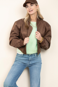 Ibana |  Cropped bomber jacket Joseph | brown | Picture 2