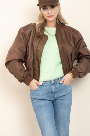 Ibana |  Cropped bomber jacket Joseph | brown | Picture 6