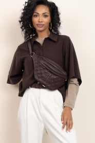 Ibana |  Leather bumbag Amelia | burgundy | Picture 2
