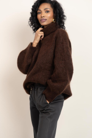 Ibana |  Wool blend turtle neck Kira | brown | Picture 7