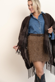 Ibana |  Soft Alpaca skirt Sonia | brown | Picture 2