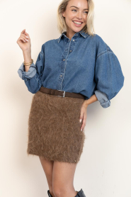 Ibana |  Soft Alpaca skirt Sonia | brown | Picture 6