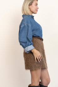 Ibana |  Soft Alpaca skirt Sonia | brown | Picture 7