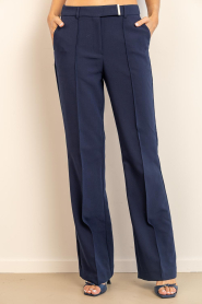Aaiko |  Pleated trousers Chantalle | dark blue | Picture 4