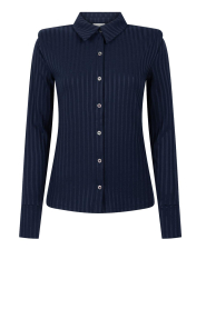 Aaiko |  Striped top with buttons Vigo | blue | Picture 1