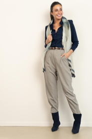 Aaiko |  Striped top with buttons Vigo | blue | Picture 3
