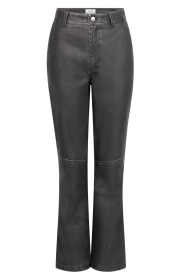 Aaiko |  Washed faux leather pants Jason | black | Picture 1