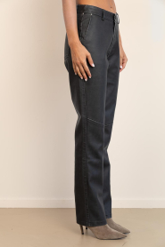 Aaiko |  Washed faux leather pants Jason | black | Picture 7