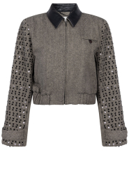 Aaiko |  Jacket with sequins Lieke | brown | Picture 1