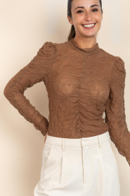 Aaiko |  Lace top Tyler | brown | Picture 2
