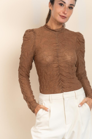 Aaiko |  Lace top Tyler | brown | Picture 4
