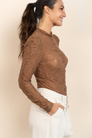 Aaiko |  Lace top Tyler | brown | Picture 6
