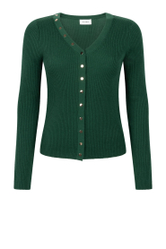Aaiko |  Ribbed top with buttons Amalia | green | Picture 1