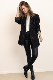 Aaiko |  Top with V-neck Minny | natural | Picture 3
