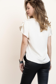 Aaiko |  Top with V-neck Minny | natural | Picture 6