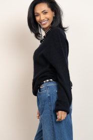 Aaiko |  Sweater with studs Rosalyn | black | Picture 7