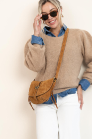 Aaiko |  Soft alpaca sweater Denize | brown | Picture 2