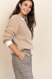 Aaiko |  Soft alpaca cardigan Lorys | brown | Picture 6