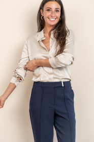 Aaiko |  Satin blouse Audrey | natural | Picture 4