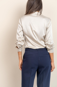 Aaiko |  Satin blouse Audrey | natural | Picture 8