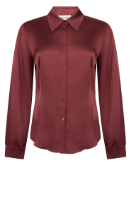 Aaiko |  Satin blouse Audrey | red | Picture 1