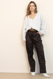 Aaiko |  Wide leg trousers Vajen | brown | Picture 2