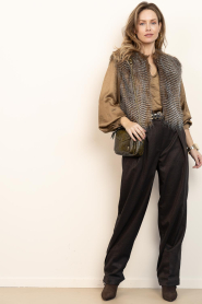 Aaiko |  Wide leg trousers Vajen | brown | Picture 3