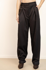 Aaiko |  Wide leg trousers Vajen | brown | Picture 6