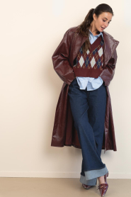 Aaiko |  Wide leg jeans Vera | dark blue | Picture 4