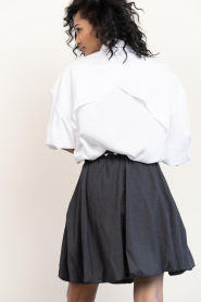 Copenhagen Muse |  Mini balloon skirt Tailor | grey | Picture 7