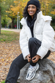 Copenhagen Muse |  Down jacket with hood Cicco | Natural  | Picture 2