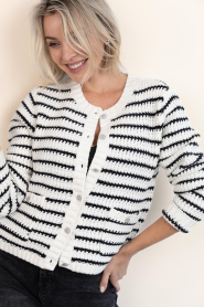 Copenhagen Muse |  Breton stripe vest Kotom | natural | Picture 8