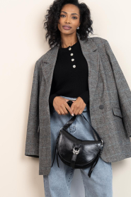 Copenhagen Muse |  Stretch viscose blend top Veran | black | Picture 2