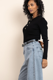 Copenhagen Muse |  Stretch viscose blend top Veran | black | Picture 8