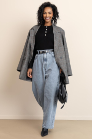 Copenhagen Muse |  Stretch viscose blend top Veran | black | Picture 3