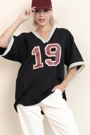 Copenhagen Muse |  Oversized baseball shirt Adia | black | Picture 2
