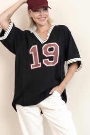 Copenhagen Muse |  Oversized baseball shirt Adia | black | Picture 4