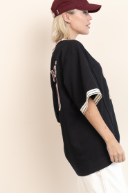 Copenhagen Muse |  Oversized baseball shirt Adia | black | Picture 6